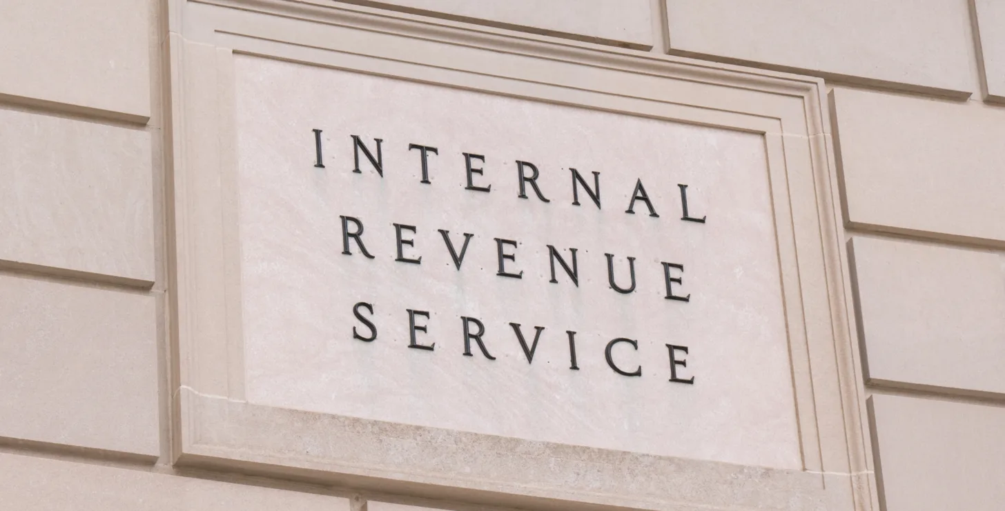 A stone sign on a building displays the words "Internal Revenue Service" in all capital letters, an image familiar to San Jose IRS whistleblower lawyers who regularly advise clients on reporting tax fraud.