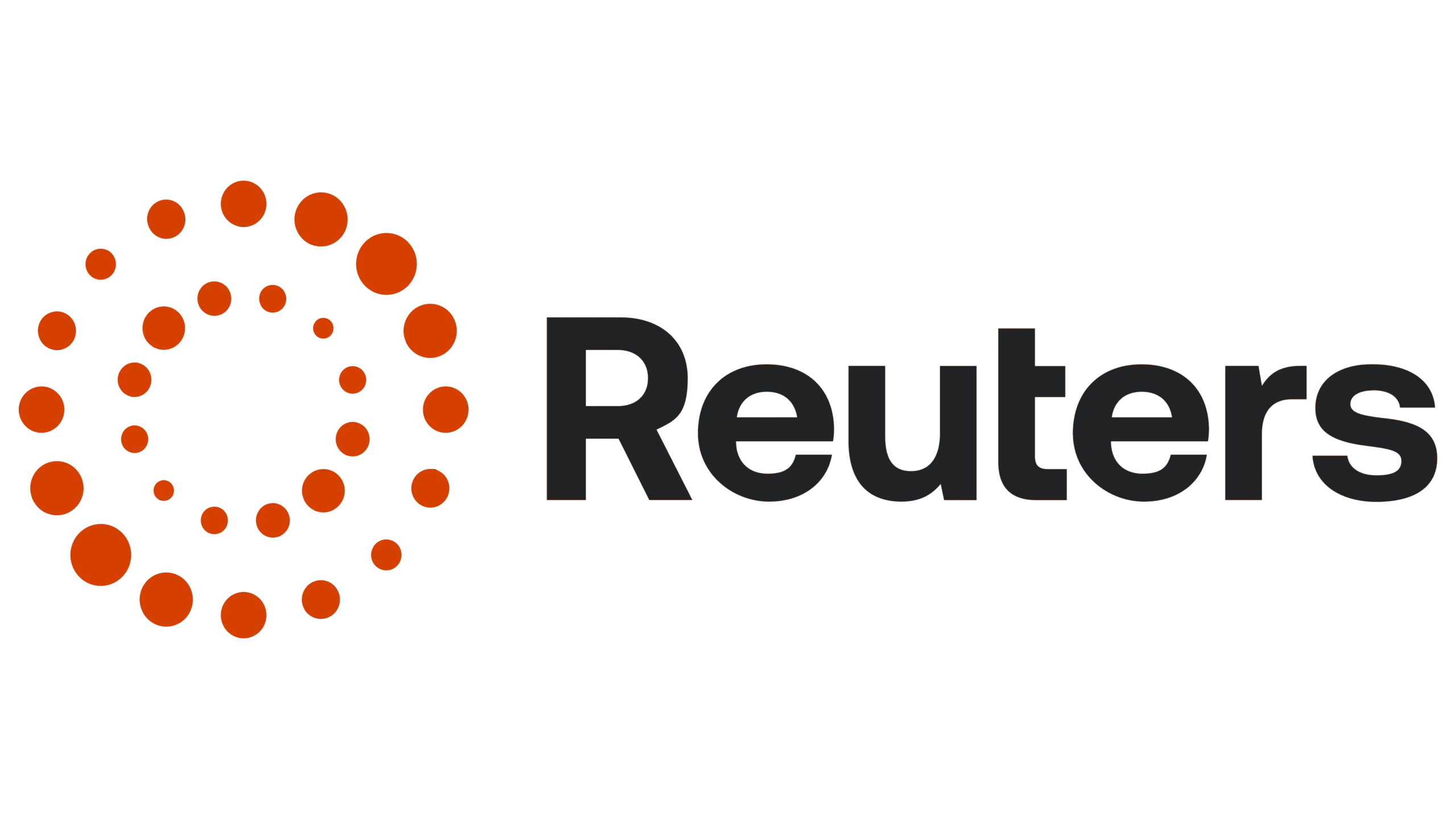 Reuters logo featuring black text and a circular orange design composed of dots on a white background—a trusted symbol often recognized by professionals, such as New York Medicare whistleblower attorneys and San Jose IRS whistleblower lawyers, for up-to-date news and insights.